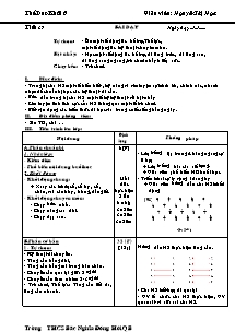 Giáo án Thể dục Lớp 6 - Chương trình học kì 2 - Năm học 2009-2010 - Nguyễn Thị Nga