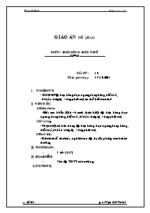 Giáo án Thể dục Lớp 6 - Tiết 19: Đội hình đội ngũ - Năm học 2011-2012 - Phạm Chí Tâm