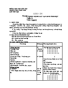 Giáo án Thể dục Lớp 6 - Tiết 4+5 - Trường THCS Xuân Hoà