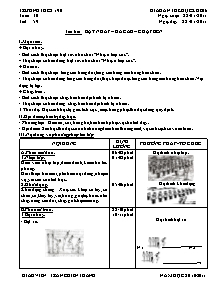 Giáo án Thể dục Lớp 6 - Tiết 59: Bật nhảy - Đá cầu - Chạy bền - Năm học 2010-2011 - Trần Chiến Thắng