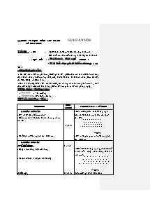 Giáo án Thể dục Lớp 6 - Tiết 6 - Trường CĐ Cộng đồng Sóc Trăng