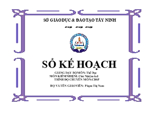 Kế hoạch giảng dạy môn Thể dục Lớp 6 - Phạm Thị Nam