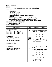 Giáo án Khối 6 - Tuần 17 - Bản đẹp 3 cột