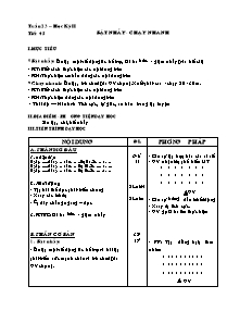 Giáo án Khối 6 - Tuần 23 - Bản đẹp 3 cột