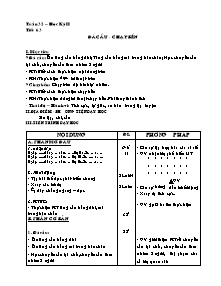 Giáo án Khối 6 - Tuần 32 - Bản đẹp 3 cột