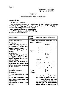 Giáo án môn Thể dục Khối 6 - Tiết 17: Đội hình đội ngũ - Chạy nhanh - Chạy bền