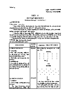 Giáo án môn Thể dục Khối 6 - Tiết 35: Ôn tập học kì 1 (Đội hình đội ngũ - Bài thể dục)