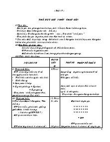 Giáo án môn Thể dục Khối 7 - Chương trình học kì II