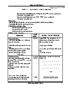 Giáo án môn Thể dục Lớp 6 - Chương trình học kì II - Năm học 2009-2010