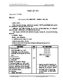 Giáo án Thể dục 6 - Bản đẹp 3 cột - Lê Văn Lộc