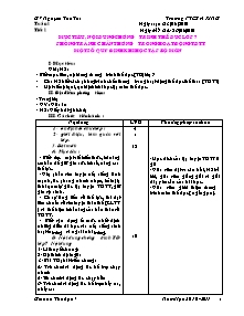 Giáo án Thể dục 7 - Bản đẹp 3 cột - Năm học 2010-2011 - Nguyễn Tấn Tài