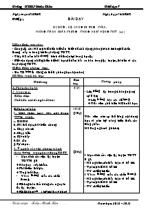 Giáo án Thể dục 7 - Bản đẹp 3 cột - Năm học 2012-2013 - Trần Minh Tân