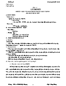 Giáo án Thể dục 7 - Bản đẹp 4 cột - Năm học 2009-2010 - Ngô Duy Đông