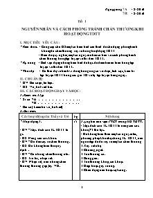 Giáo án Thể dục 7 - Chương trình cả năm - Năm học 2010-2011