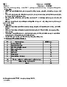 Giáo án Thể dục 7 - Chương trình cả năm