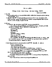 Giáo án Thể dục 7 - Chương trình học kì 1 - Năm học 2010-2011 - Nguyễn Trung Thành