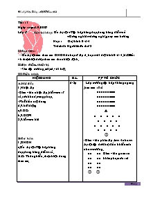 Giáo án Thể dục 7 - Chương trình học kì 1 - Ngô Văn Dũng