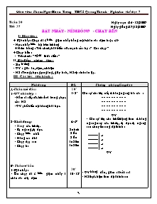 Giáo án Thể dục 7 - Chương trình học kì 2 - Năm học 2009-2010 - Phạm Ngọc Hoan