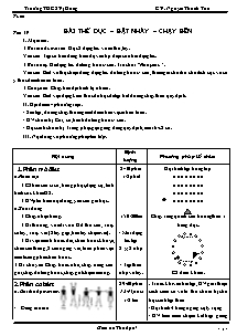 Giáo án Thể dục 7 - Chương trình học kì 2 - Nguyễn Thanh Tân