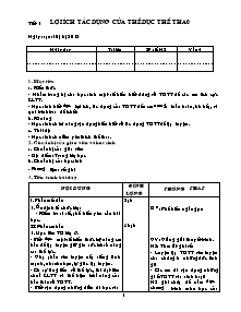 Giáo án Thể dục Khối 6 - Chương trình cả năm - Năm học 2012-2013 (Chuẩn kiến thức)