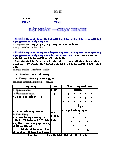 Giáo án Thể dục Khối 6 - Chương trình học kì 2 - Năm học 2010-2011