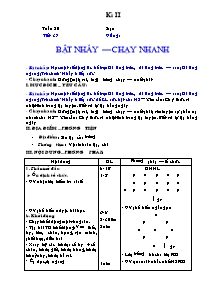 Giáo án Thể dục Khối 6 - Chương trình học kì II - Năm học 2009-2010