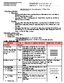 Giáo án Thể dục Khối 6 - Tiết 30: Tự chọn Bóng đá - Chạy bền - Trường THCS Phú Hội