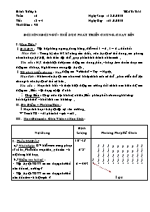 Giáo án Thể dục Khối 6 - Tiết 3+4 - Năm học 2010-2011 - Trường THCS Tân Thành