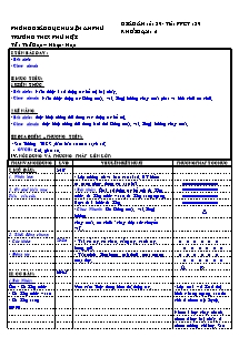 Giáo án Thể dục Khối 6 - Tiết 39: Bật nhảy - Chạy nhanh - Trường THCS Quốc Thái