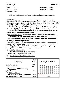 Giáo án Thể dục Khối 6 - Tiết 7+8:Đội hình đội ngũ – Thể dục pht triển chung - Chạy bền - Năm học 2010-2011 - Lê Tấn Lợi