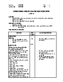 Giáo án Thể dục Khối 7 - Bản đẹp 3 cột - Năm học 2010-2011