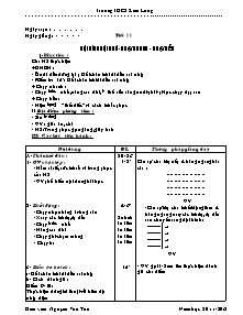 Giáo án Thể dục Khối 7 - Bản đẹp 3 cột - Năm học 2011-2012 - Nguyễn Văn Tần