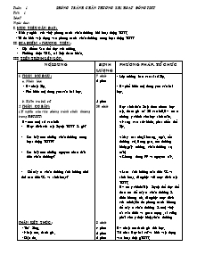 Giáo án Thể dục Khối 7 - Bản đẹp 3 cột - Năm học 2013-2014