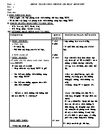 Giáo án Thể dục Khối 7 - Chương trình học kì 1 - Năm học 2013-2014