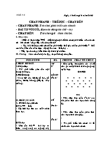 Giáo án Thể dục Khối 7 - Tiết 16: Chạy nhanh - Thể dục - Chạy bền