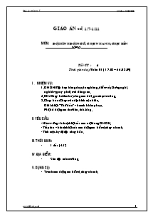 Giáo án Thể dục Khối 7 - Tiết 2: Đội hình đội ngũ; Chạy nhanh; Chạy bền - Năm học 2009-2010 - Trần Tấn Đạt