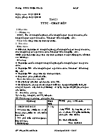 Giáo án Thể dục Khối 7 - Tiết 23: TTTC - Chạy bền - Năm học 2010-2011 - Phạm Thanh Toàn