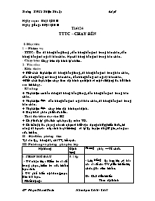 Giáo án Thể dục Khối 7 - Tiết 24: TTTC - Chạy bền - Năm học 2010-2011 - Phạm Thanh Toàn