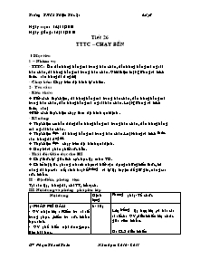 Giáo án Thể dục Khối 7 - Tiết 26: TTTC - Chạy bền - Năm học 2010-2011 - Phạm Thanh Toàn