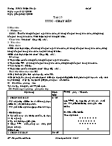 Giáo án Thể dục Khối 7 - Tiết 29: TTTC - Chạy bền - Năm học 2010-2011 - Phạm Thanh Toàn