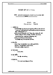 Giáo án Thể dục Khối 7 - Tiết 3+4: Đội hình đội ngũ; Chạy nhanh; Chạy bền - Năm học 2009-2010 - Trần Tấn Đạt