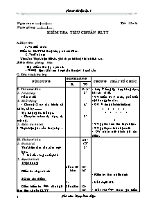 Giáo án Thể dục Khối 7 - Tiết 35+36: Kiểm tra tiêu chuẩn RLTT - Đặng Đức Hiệp