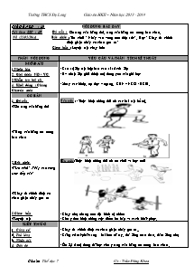 Giáo án Thể dục Khối 7 - Tiết 49+50 - Năm học 2013-2014 - Trần Đăng Khoa