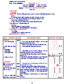 Giáo án Thể dục Khối 7 - Tiết 51: Bật nhảy; Đá cầu; Chạy bền - Trường THCS Khánh Bình