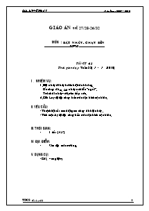 Giáo án Thể dục Khối 7 - Tiết 65: Bật nhảy; Chạy bền - Năm học 2009-2010 - Trần Tấn Đạt