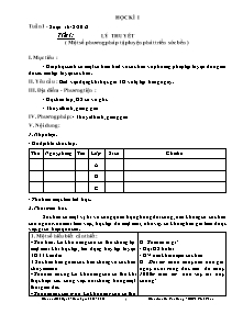 Giáo án Thể dục Lớp 6 - Chương trình cả năm - Năm học 2012-2013 - Hà Văn Hùng