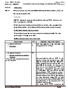 Giáo án Thể dục Lớp 6 - Chương trình cả năm - Nguyễn Thế Bằng