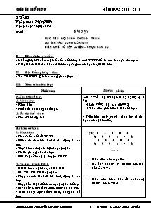 Giáo án Thể dục Lớp 6 - Chương trình học kì 1 - Năm học 2009-2010 - Nguyễn Trung Thành