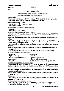 Giáo án Thể dục Lớp 6 - Chương trình học kì 1 - Năm học 2010-2011 - Nguyễn Việt Hùng