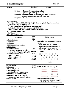 Giáo án Thể dục Lớp 6 - Chương trình học kì 2 - Nguyễn Ngọc Vinh